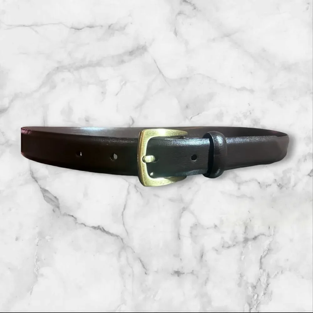 Talbots Kids Genuine Leather Belt Brown 30/75